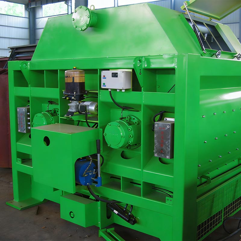 Misturador de concreto de cimento de eixo duplo